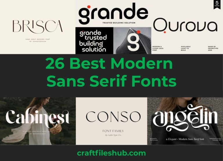 26 Best Modern Sans Serif Fonts for Your Next Aesthetic Masterpiece
