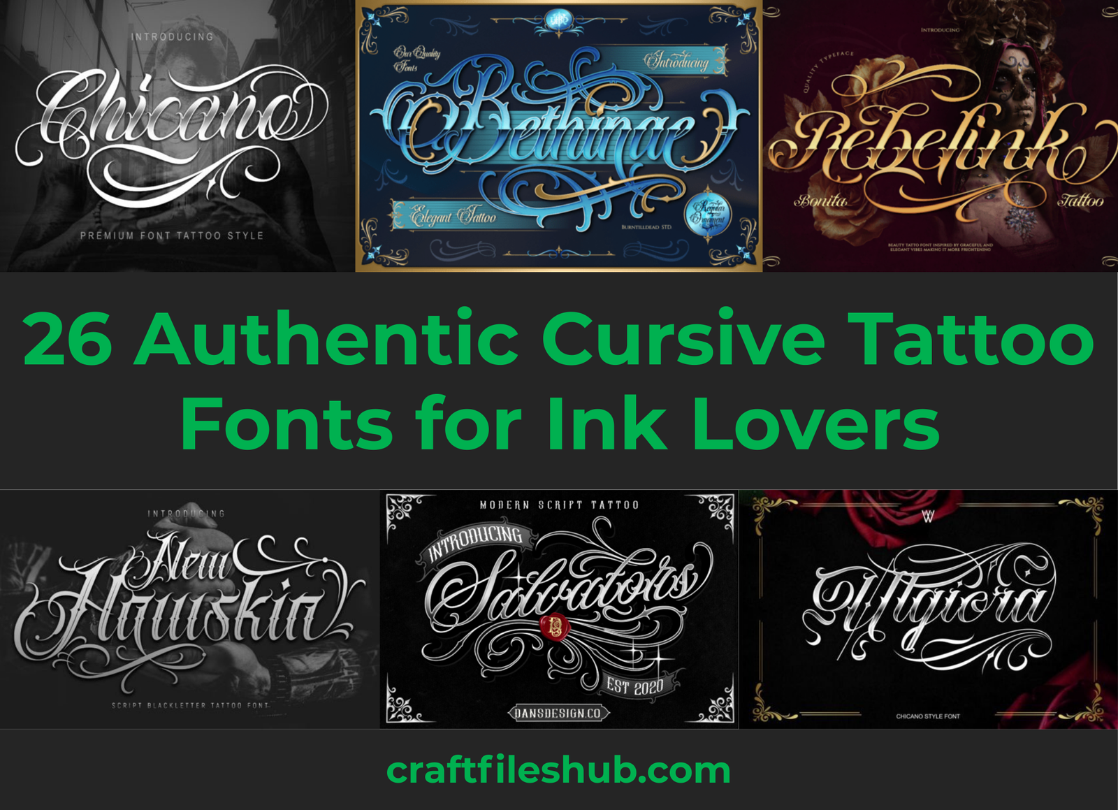 Read more about the article The Ultimate Collection: 26 Authentic Cursive Tattoo Fonts for Ink Lovers