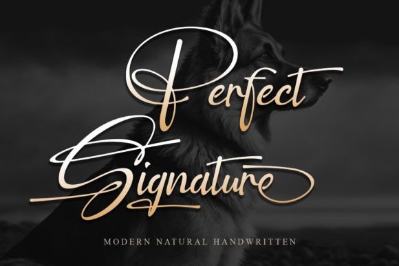 signature script font