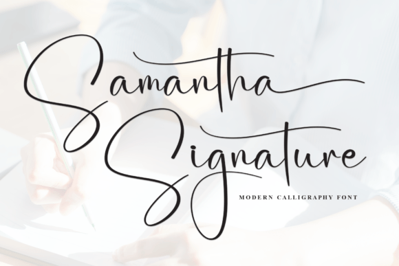 signature script font