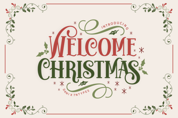 display christmas font