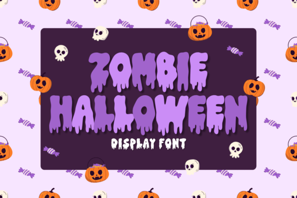 halloween slime font