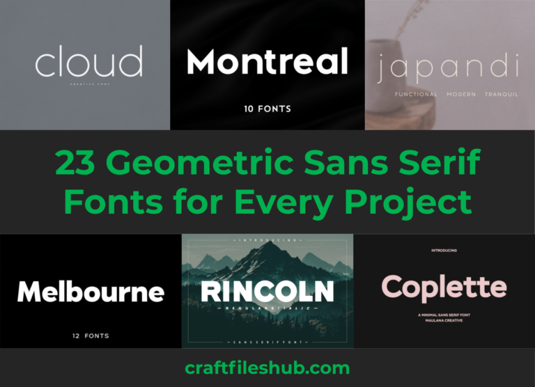 The Ultimate Typography List: 23 Best Geometric Sans Serif Fonts for Every Project