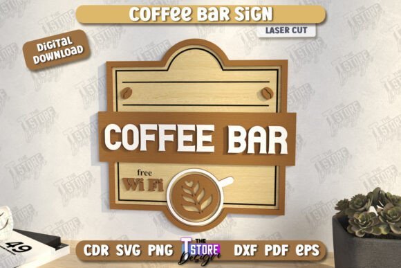 coffee bar sign svg