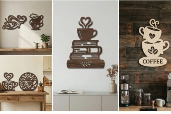 coffee lover laser cut decor