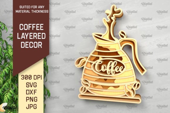 3d coffee laser cut files
