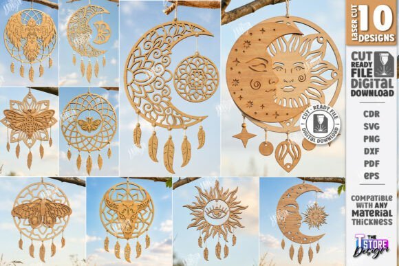 dream catcher laser cut bundle boho