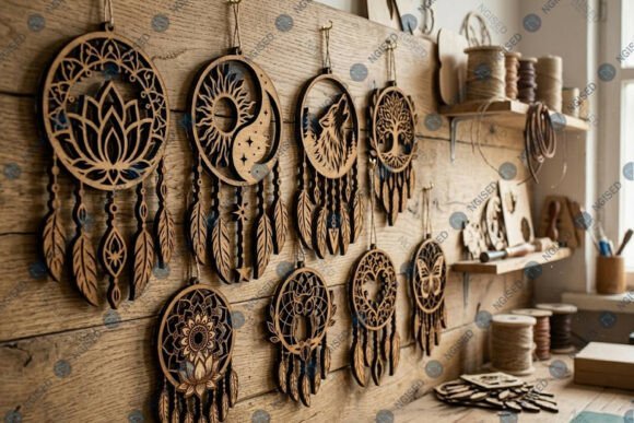 dream catcher wall decor laser cut bundle