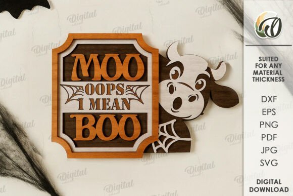funny cow halloween tier tray file