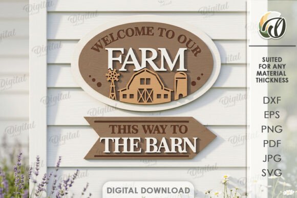 farmhouse sign laser cut bundle svg