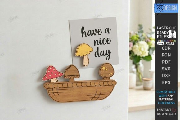 fridge magnets laser cut bundle cnc