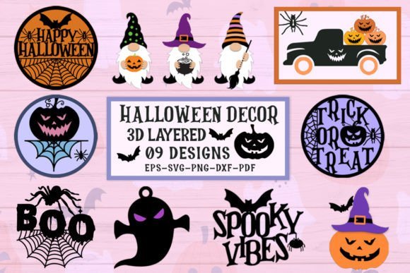 halloween tiered tray svg bundle
