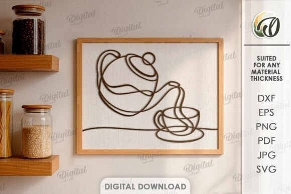kitchen wall art svg