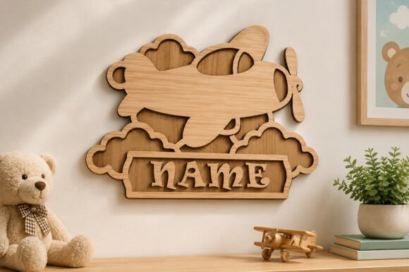 vehicle kids room sign glowforge pattern