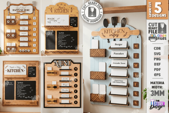 laser cut menu board bundle