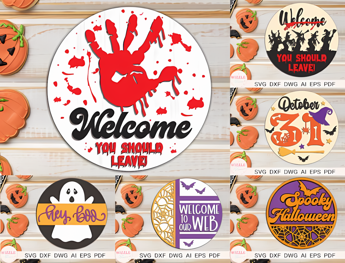 autumn holiday welcome home sign bundle