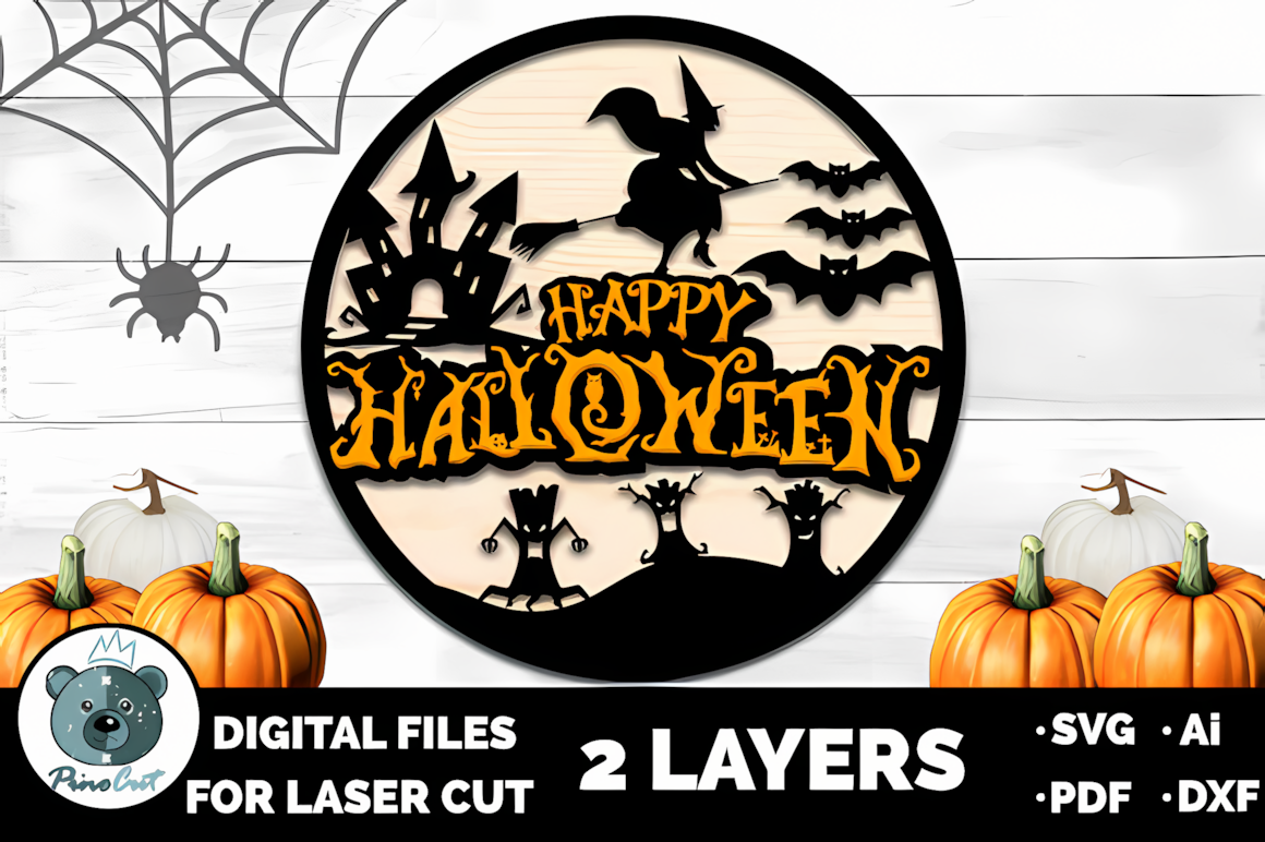 happy halloween glowforge ready templates