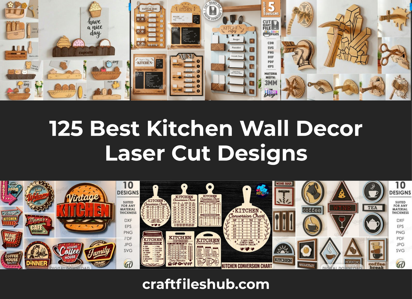 Read more about the article 125 Best Kitchen Wall Decor Laser Cut Designs