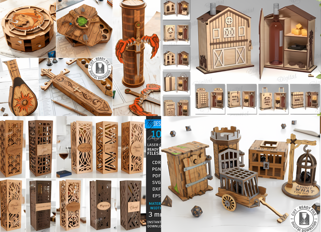 boxes svg files for laser cutting