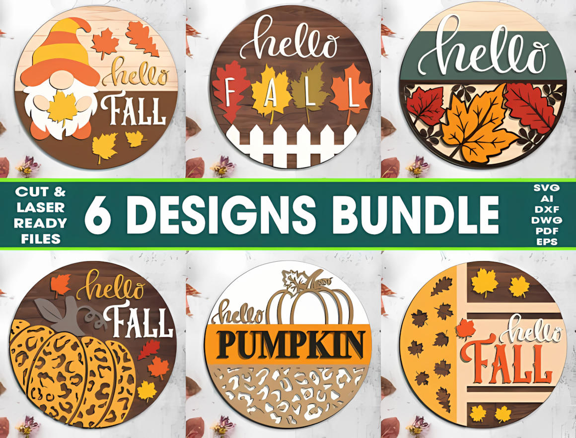 welcome fall porch sign laser cut