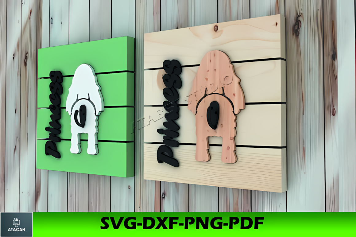 Dog leash hanger svg laser cut wall hook design for pet accessory storage