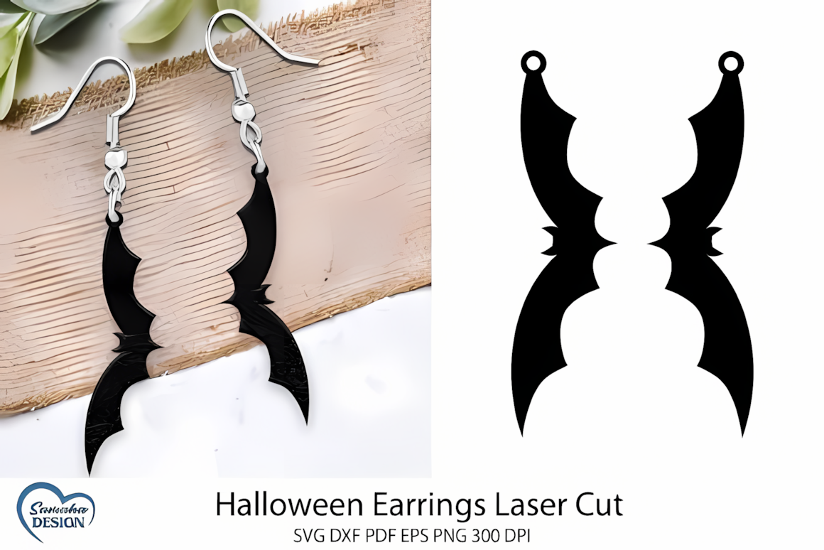 halloween earring templates dxf