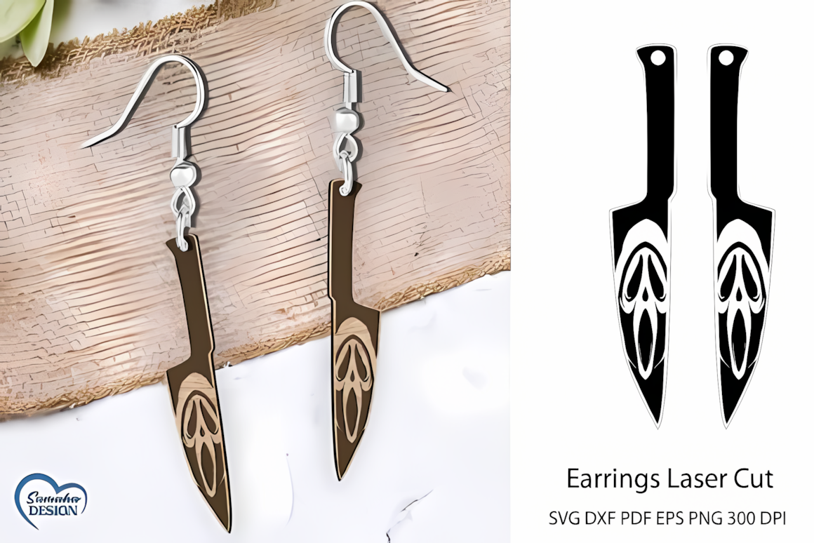 halloween earring vectors for cricut