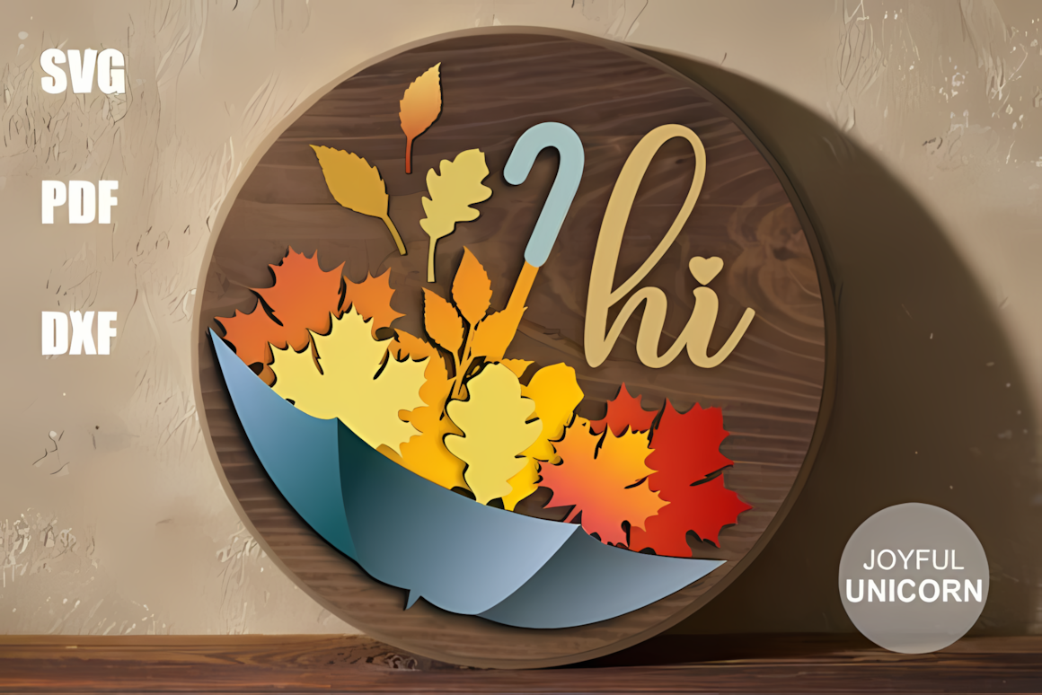 fall welcome porch sign laser cut