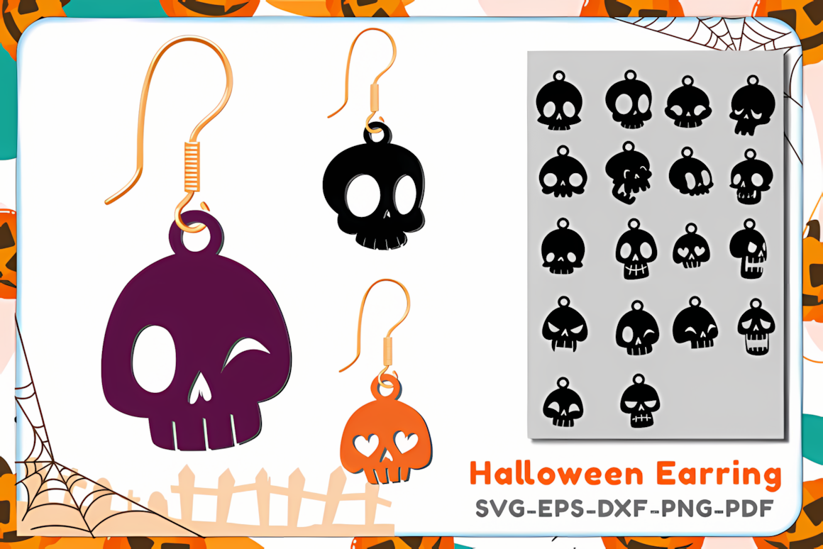 cutout templates for halloween earrings