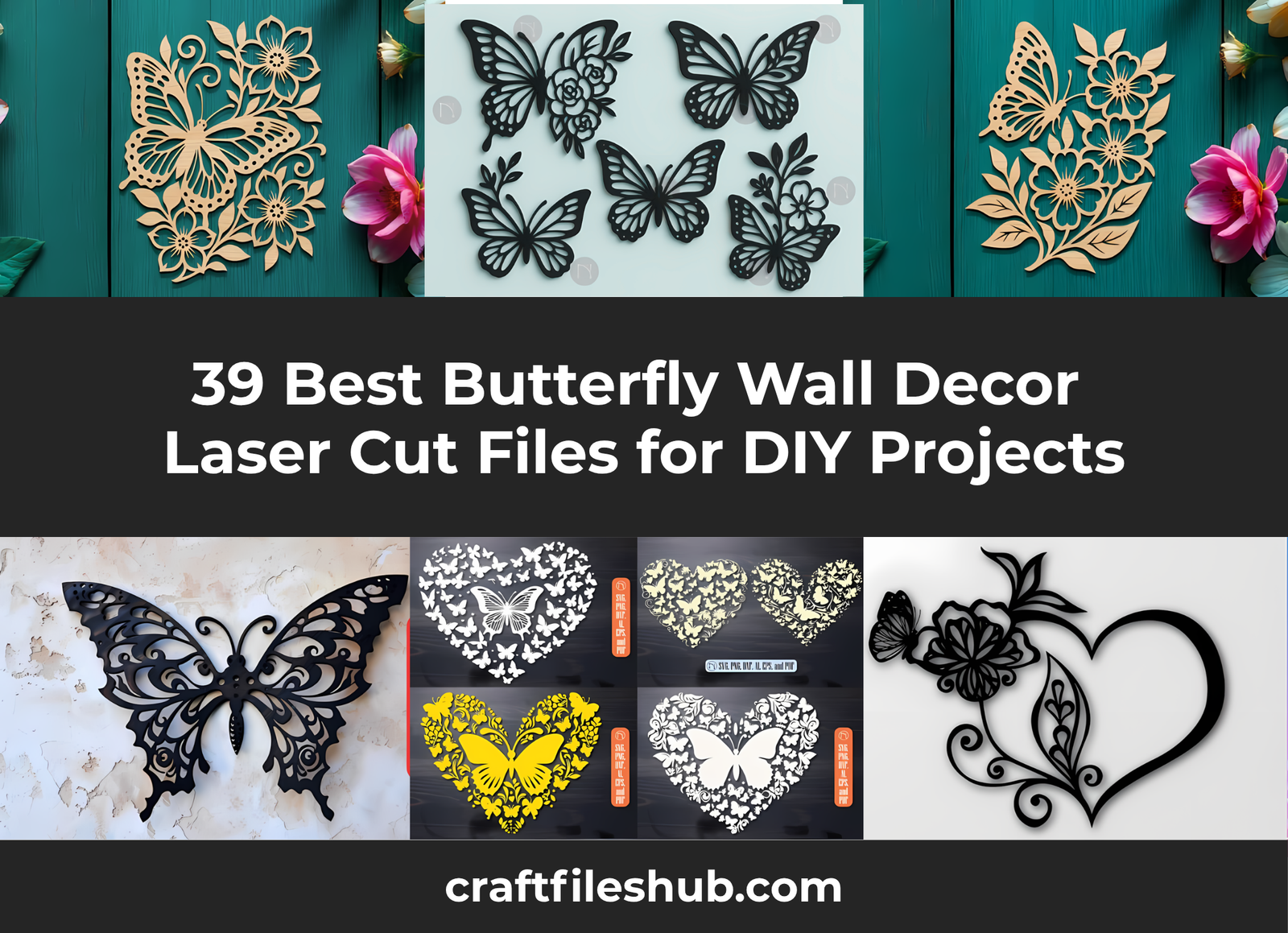 Read more about the article 39 Best Butterfly Wall Decor Laser Cut Files for DIY Projects