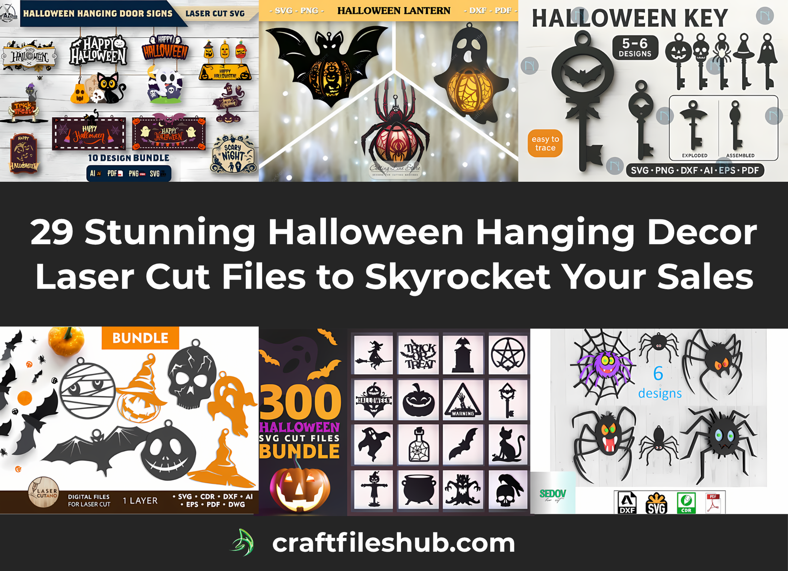 You are currently viewing 29 Stunning Halloween Hanging Decor Laser Cut Files to Skyrocket Your Sales