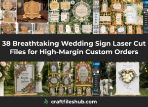 Read more about the article 38 Breathtaking Wedding Sign Laser Cut Files for High-Margin Custom Orders