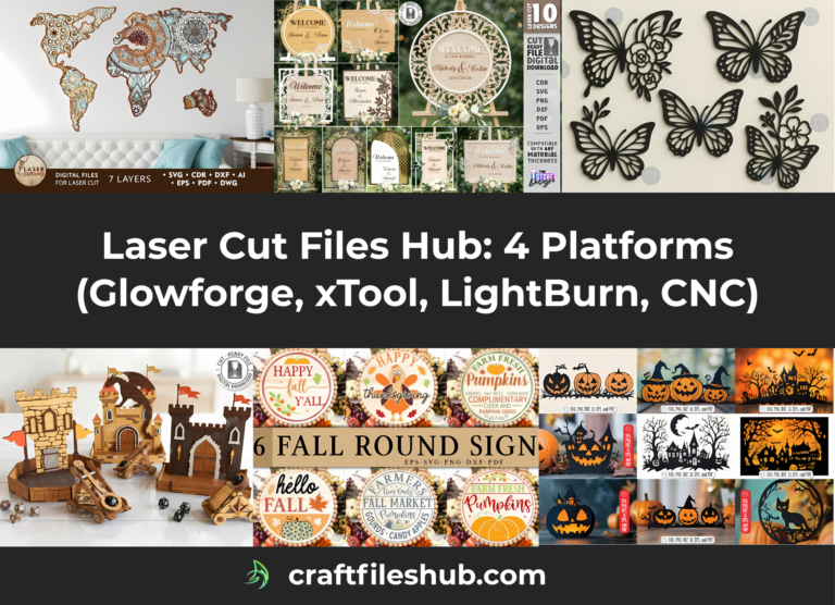 ultimate laser cut files hub for glowforge xtool cnc