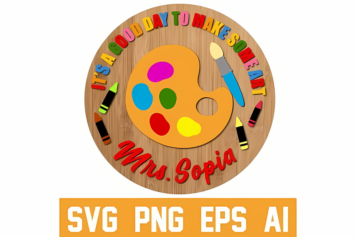 Welcome door plaque template for custom teacher name sign svg.