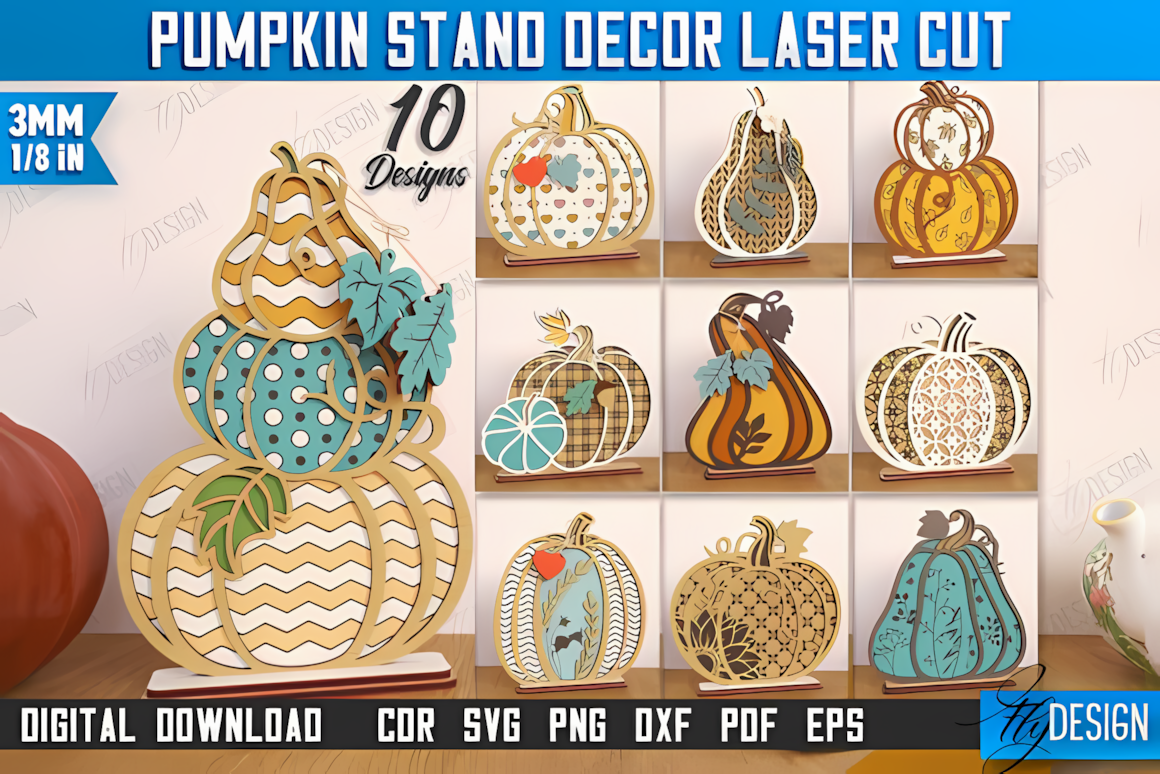 Decorative wooden pumpkin with intricate floral cutout patterns for autumn mantel and tabletop displays