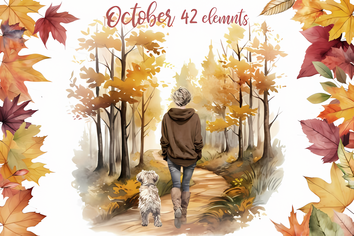 Scenic autumn landscape png path collection with fall foliage, trees, and golden woodland scenery.