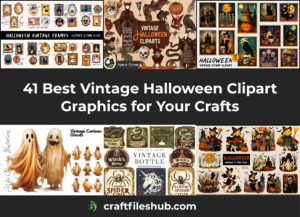 Read more about the article 41 Best Vintage Halloween Clipart Graphics for Your Crafts