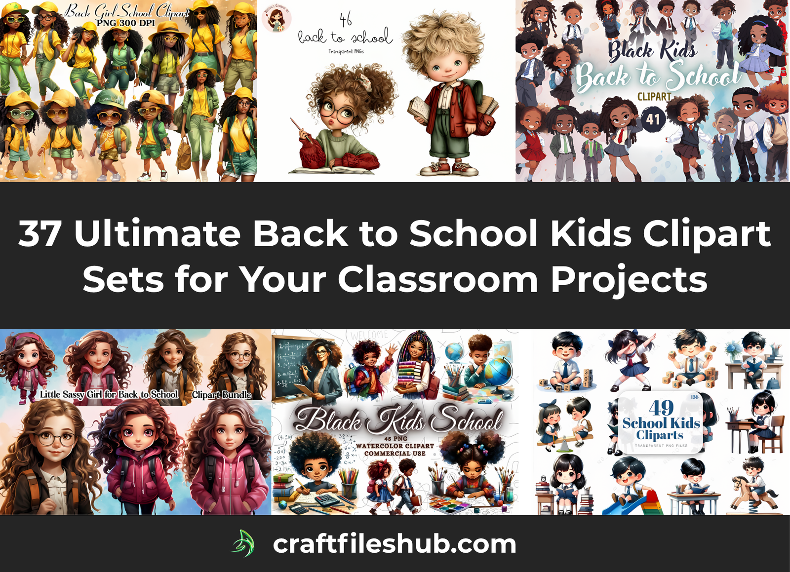 Read more about the article 37 Ultimate Back to School Kids Clipart Sets for Your Classroom Projects