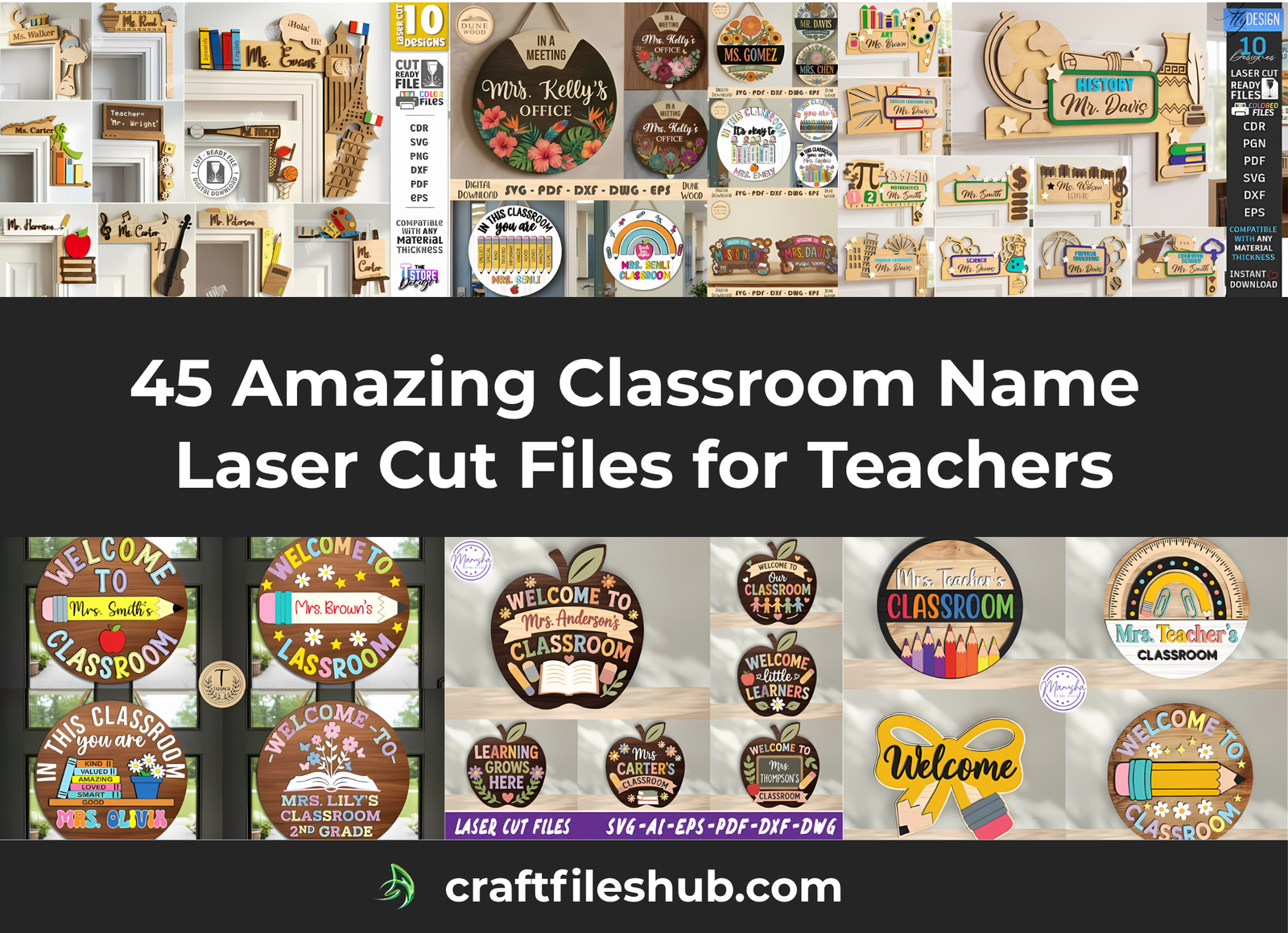 Read more about the article 45 Amazing Classroom Name Laser Cut Files for Teachers