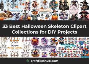 Read more about the article 33 Best Halloween Skeleton Clipart Collections for DIY Projects