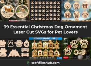 Read more about the article 39 Essential Christmas Dog Ornament Laser Cut SVGs for Pet Lovers