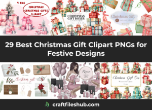 Read more about the article 29 Best Christmas Gift Clipart PNGs for Festive Designs