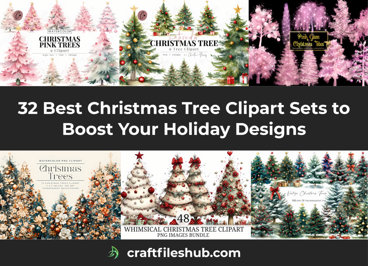 Read more about the article 32 Best Christmas Tree Clipart Sets to Boost Your Holiday Designs