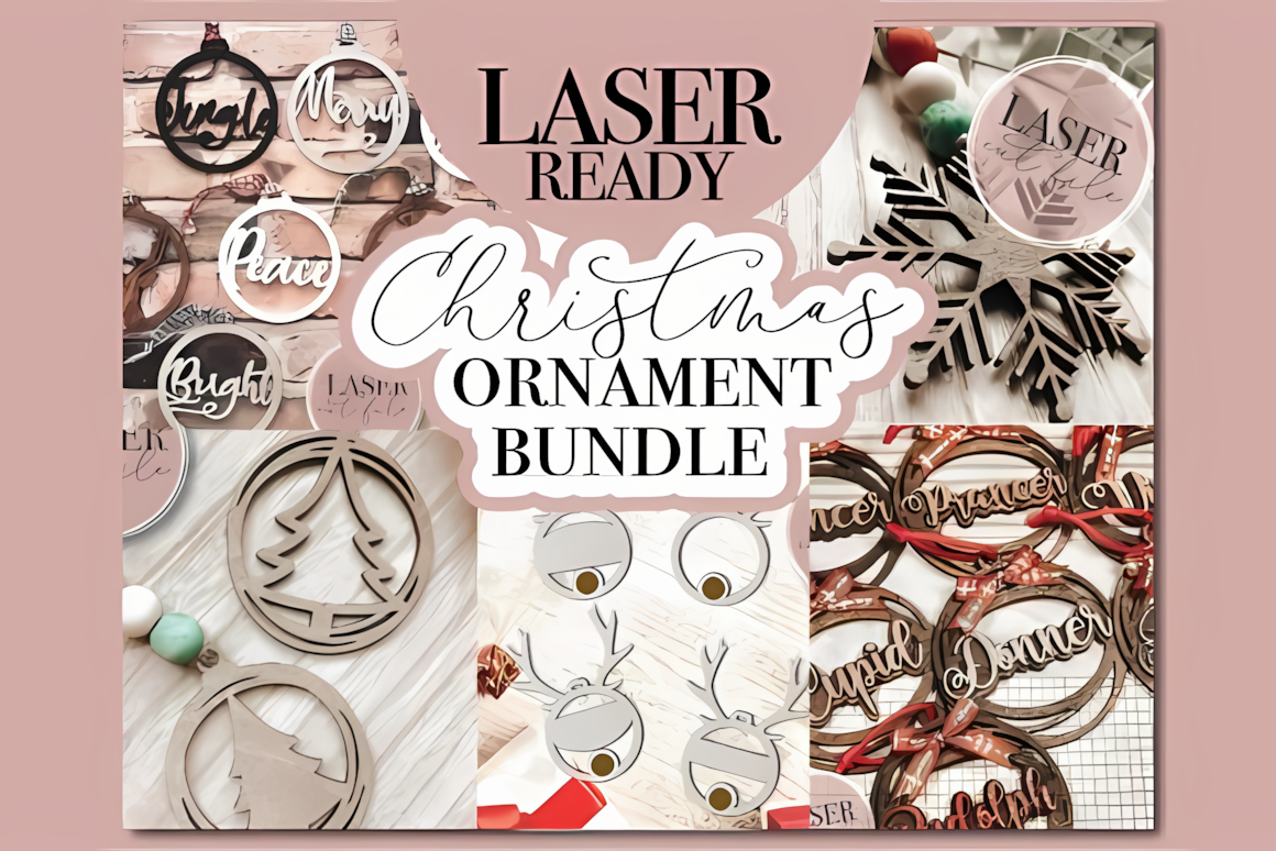 Delicate lace-style circles from a layered christmas ornament svg bundle glowing against a window
