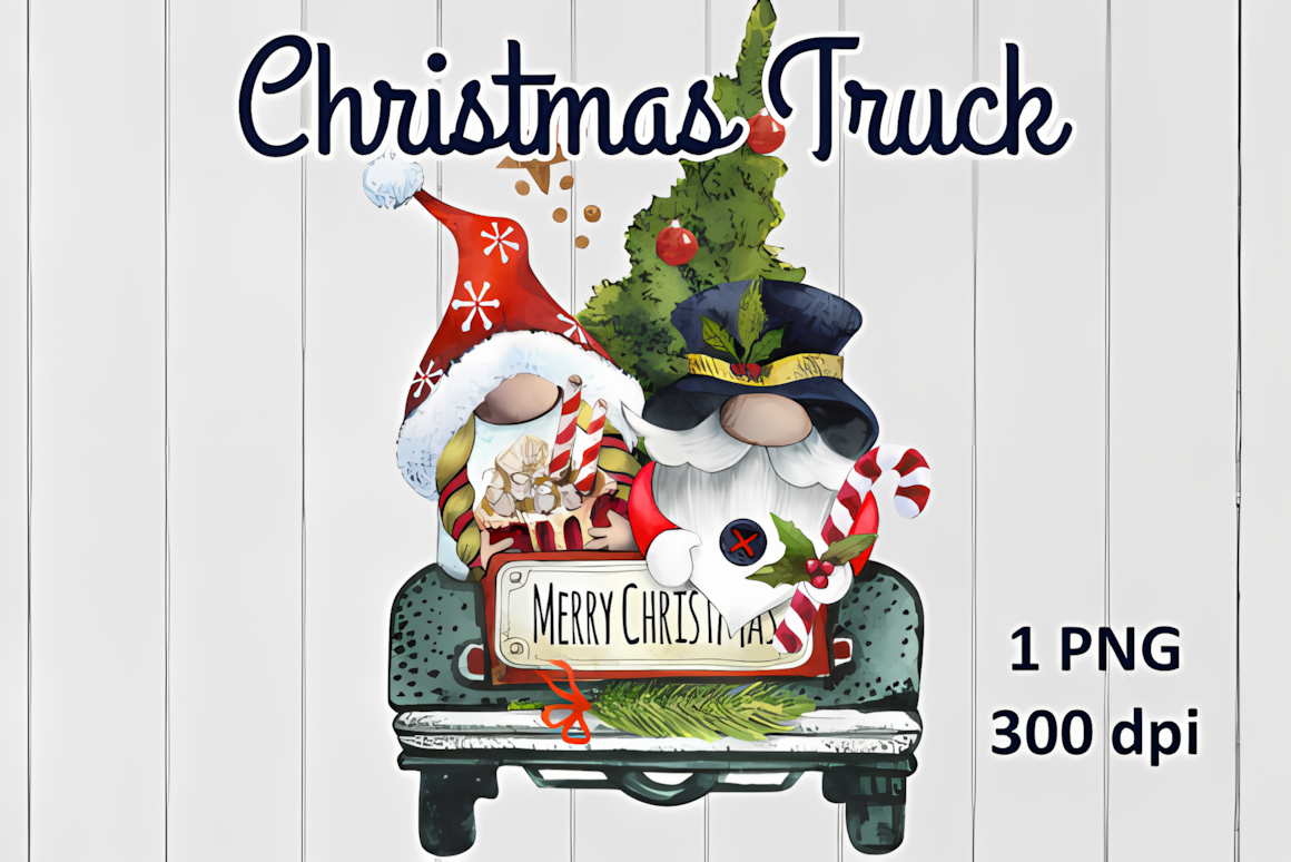 christmas truck png transparent background in a single large 17 inch file