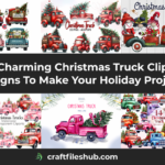 36 Charming Christmas Truck Clipart Designs To Make Your Holiday Projects Shine