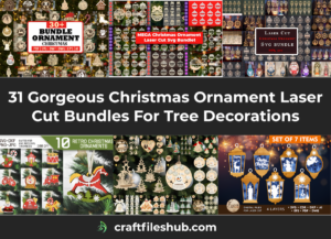 Read more about the article 31 Gorgeous Christmas Ornament Laser Cut Bundles For Tree Decorations