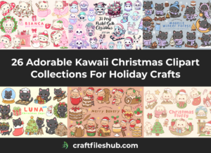 Read more about the article 26 Adorable Kawaii Christmas Clipart Collections For Holiday Crafts